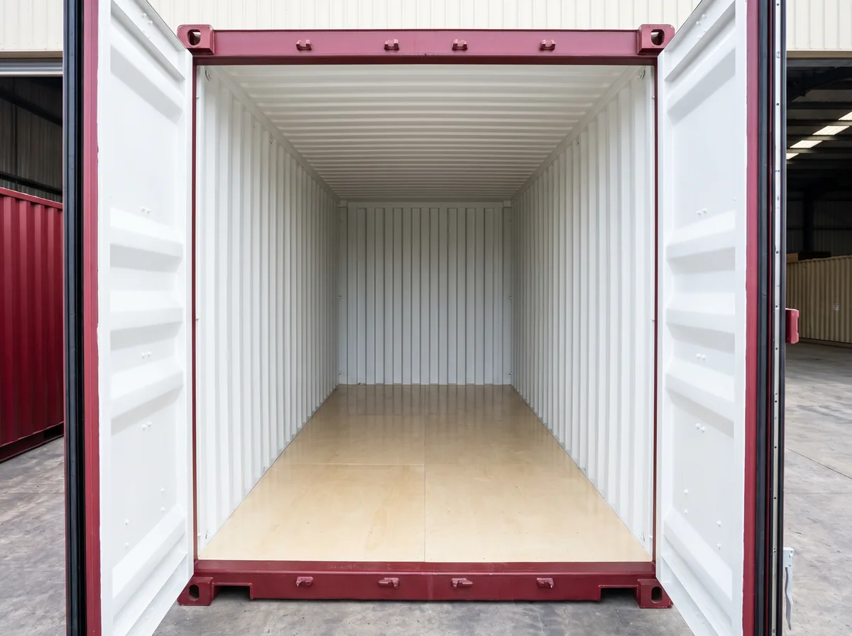 20ft High Cube Container - Burgundy view 3