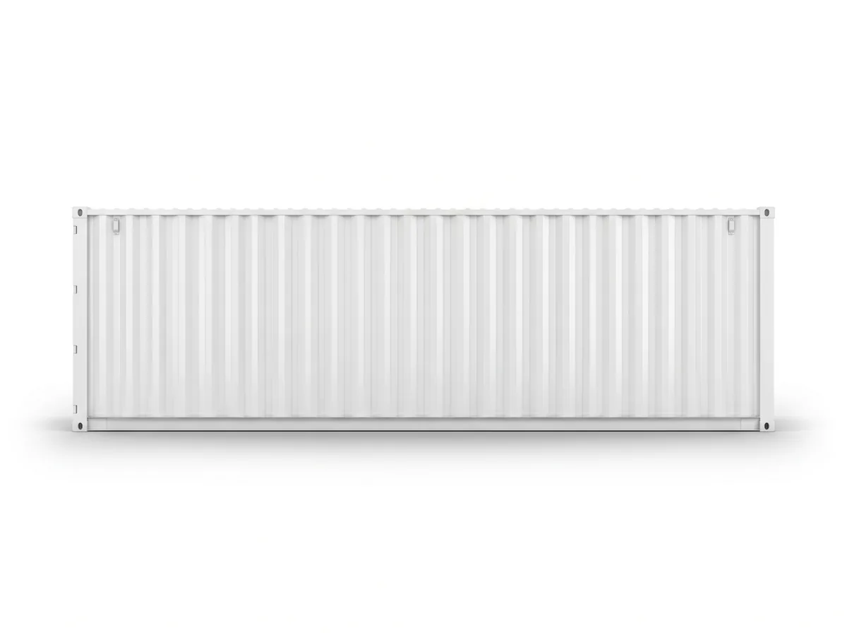 40ft Standard Container - Pure White view 2