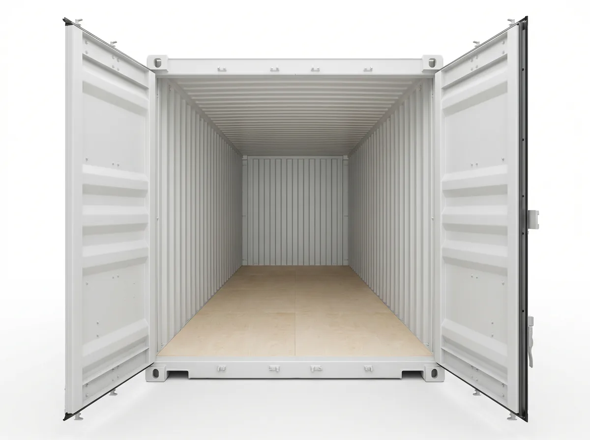 40ft Standard Container - Pure White view 3