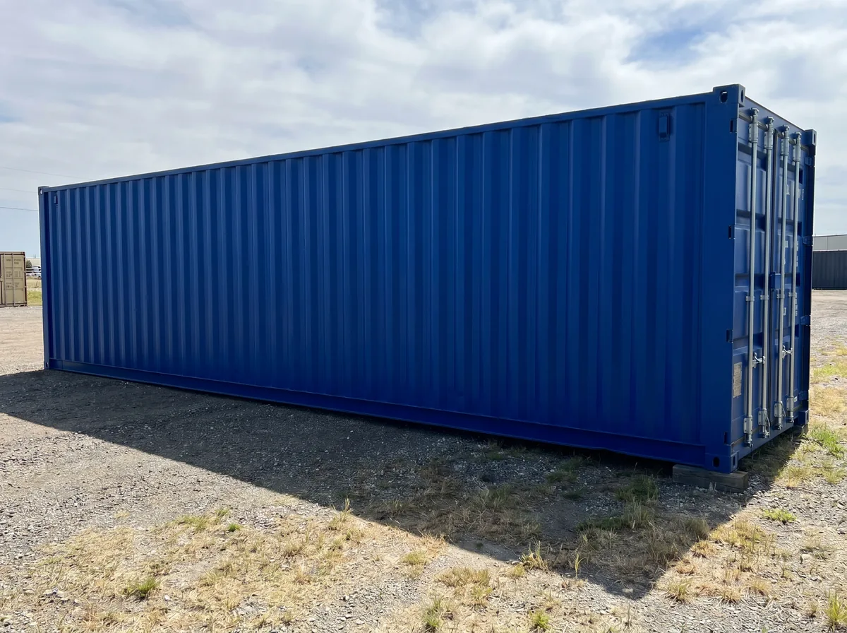 40ft Standard Container - Royal Blue view 2