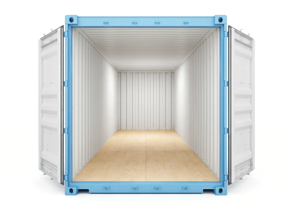 40ft Standard Container - Sky Blue view 3
