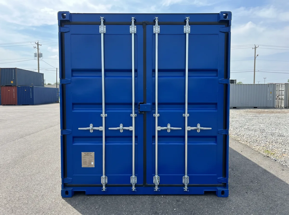 40ft High Cube Container - Royal Blue view 2