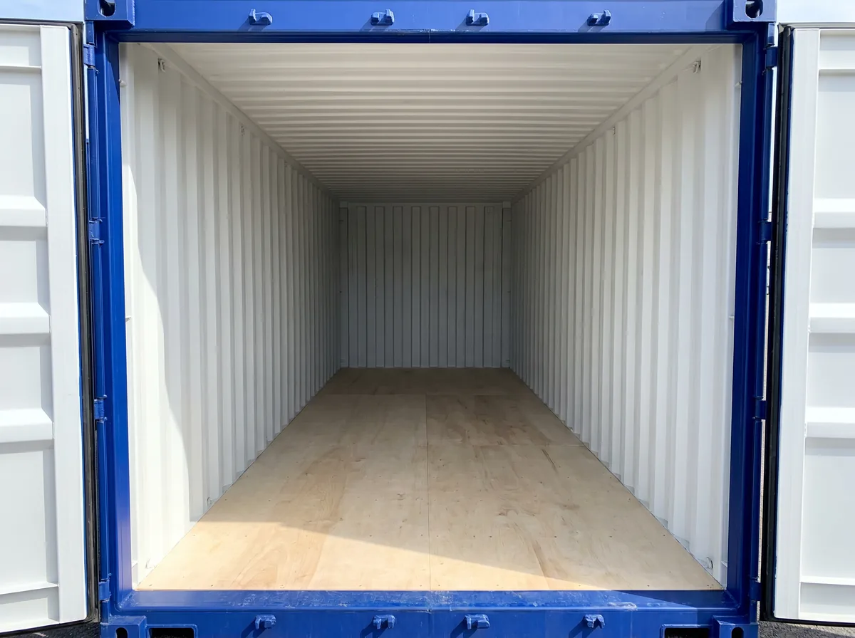 40ft High Cube Container - Royal Blue view 3