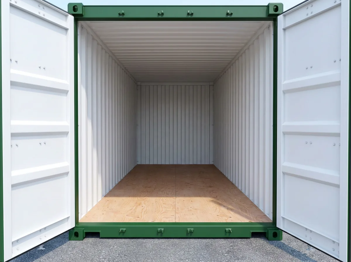 NEW 20ft Shipping Container - Forest Green view 3
