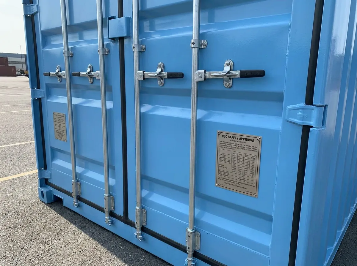 NEW 20ft Shipping Container - Sky Blue view 2