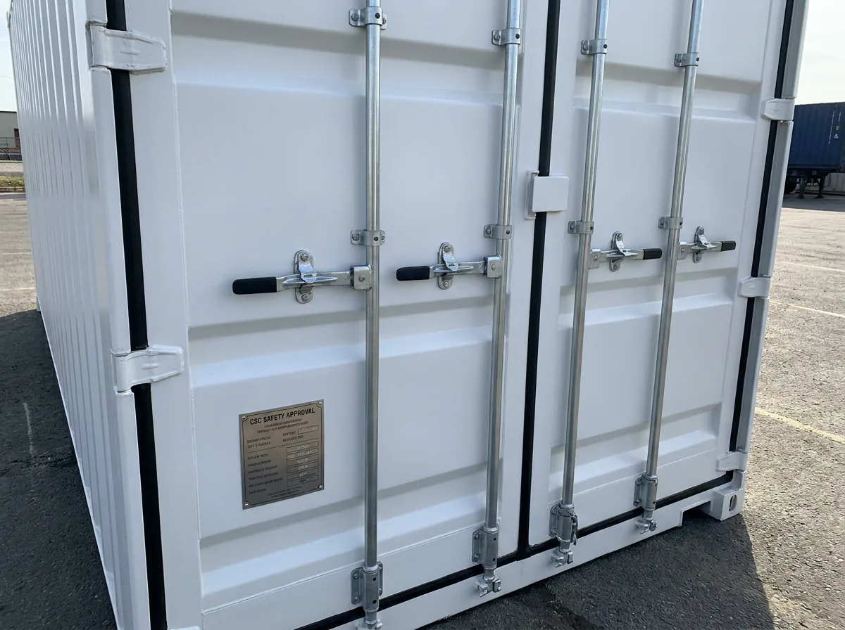 NEW 20ft Shipping Container - Pure White view 2
