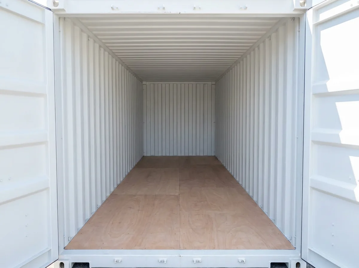NEW 20ft Shipping Container - Pure White view 3
