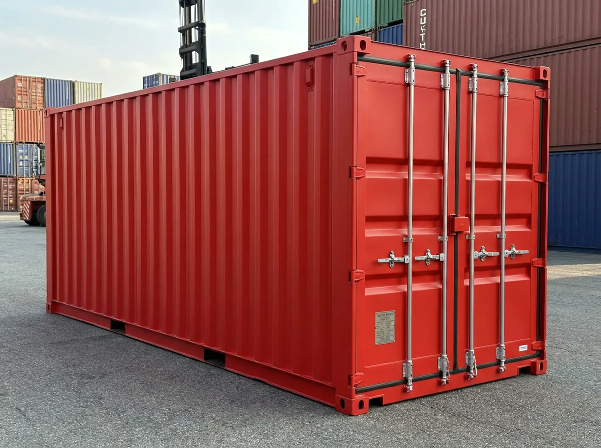NEW 20ft Shipping Container - Signal Red - brand new shipping container