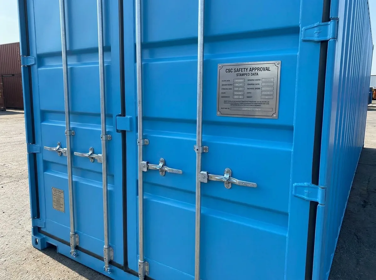 NEW 20ft Shipping Container - Sky Blue view 2