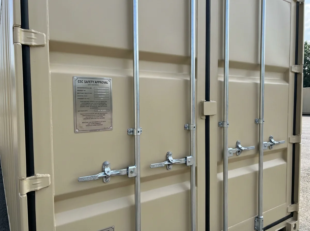 NEW 20ft Shipping Container - Beige Tan view 2