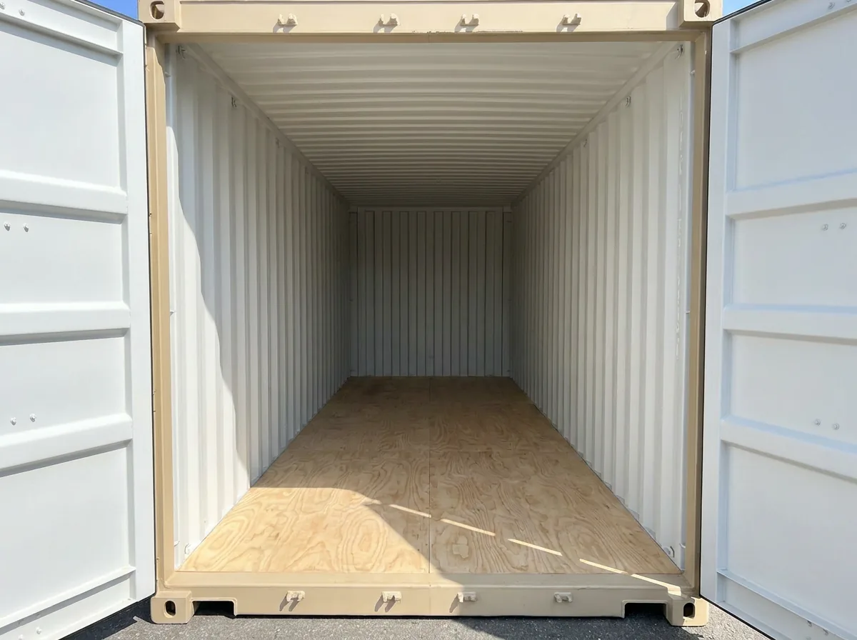 NEW 20ft Shipping Container - Beige Tan view 3