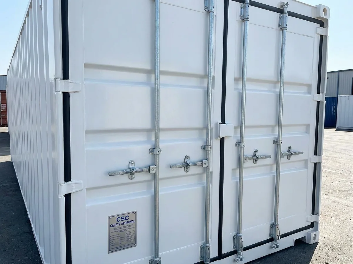 NEW 20ft Shipping Container - Pure White view 2