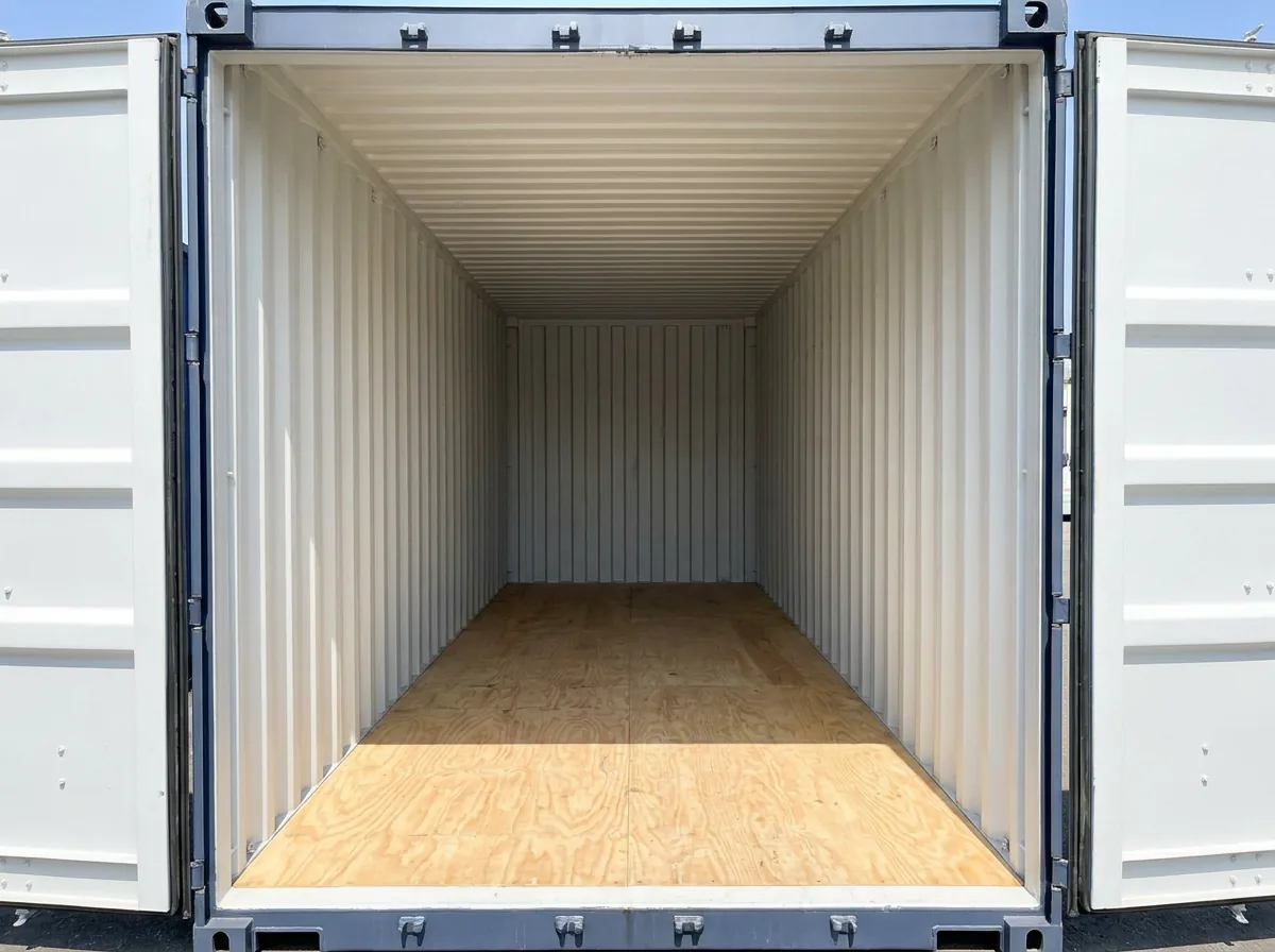 NEW 20ft Shipping Container - Pure White view 3