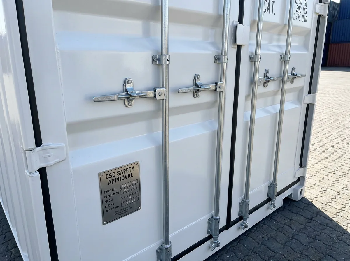 NEW 40ft Shipping Container - Pure White view 2
