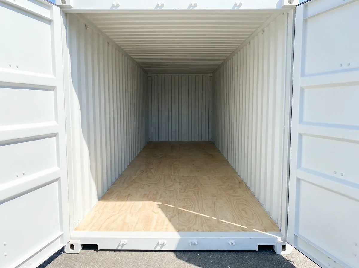 NEW 40ft Shipping Container - Pure White view 3