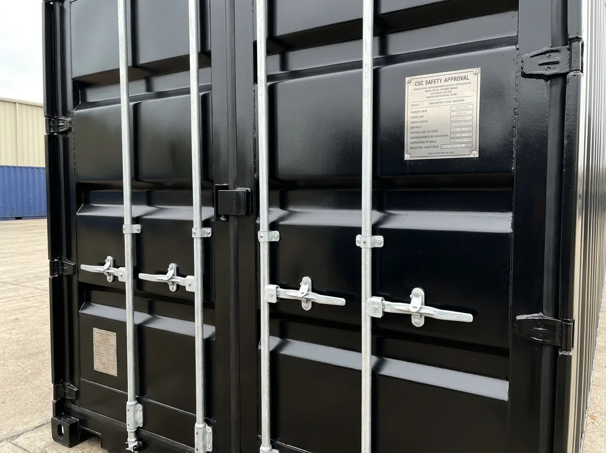 NEW 40ft Shipping Container - Jet Black view 2