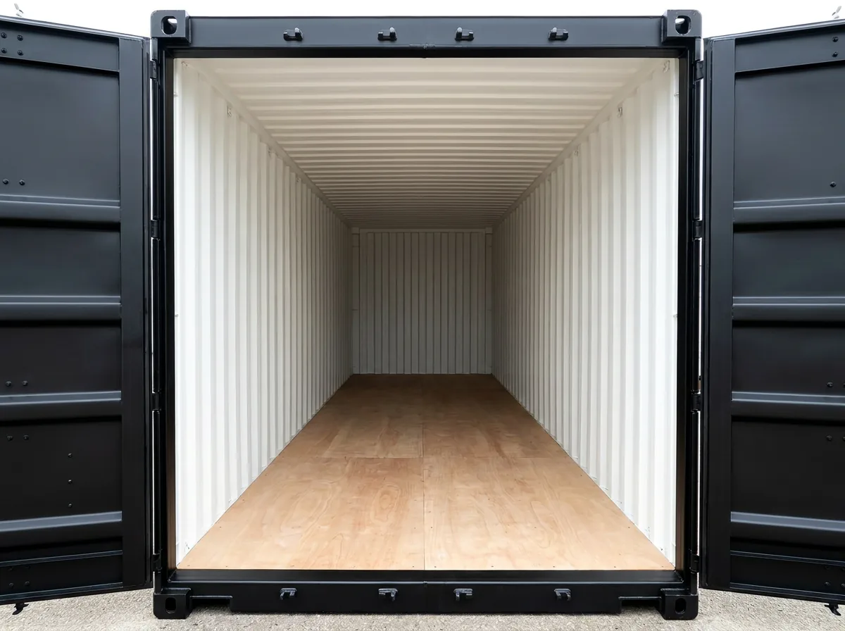 NEW 40ft Shipping Container - Jet Black view 3