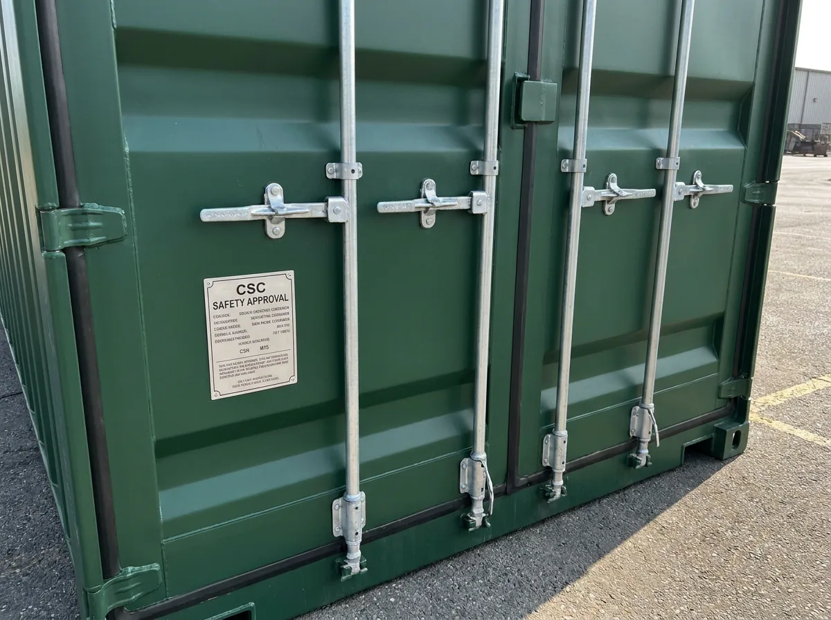 NEW 40ft Shipping Container - Forest Green view 2