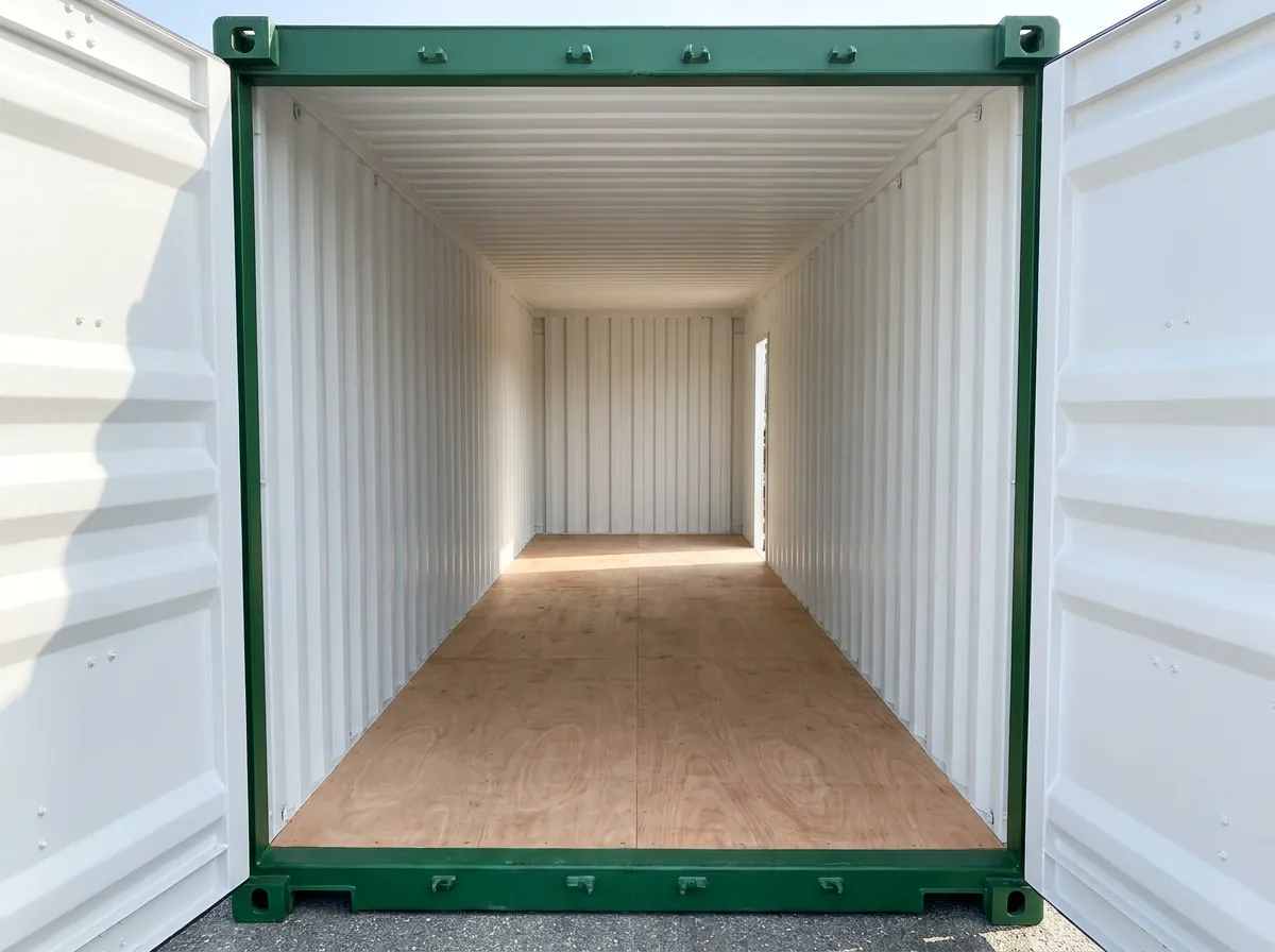 NEW 40ft Shipping Container - Forest Green view 3