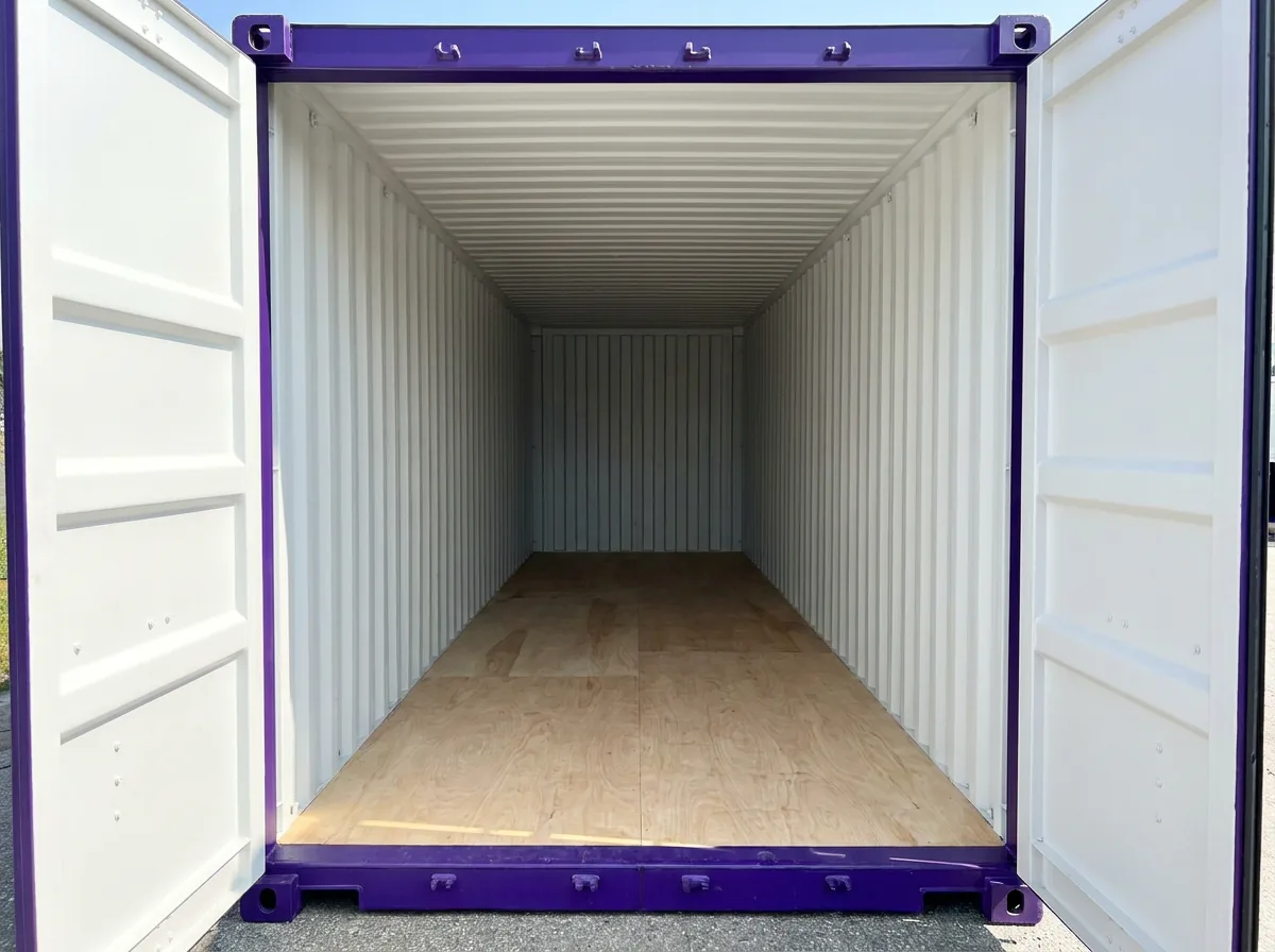NEW 40ft High Cube Container - Royal Purple view 3