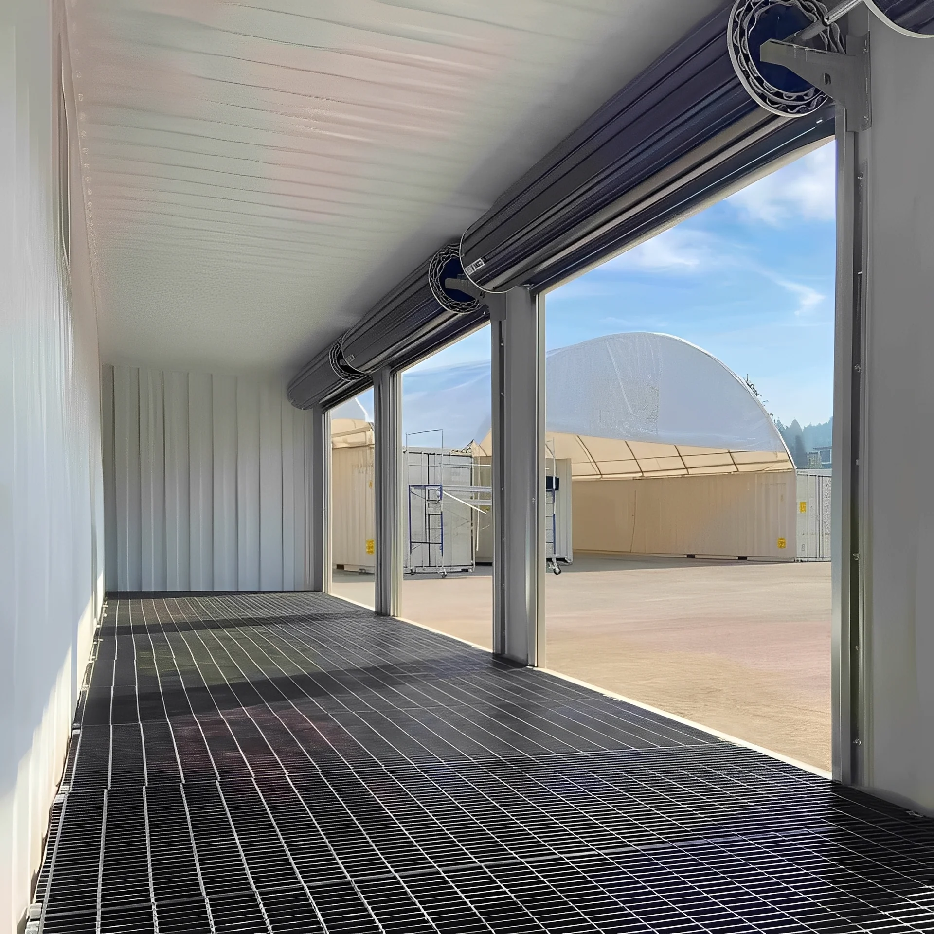 40ft High Cube Shipping Container With 4 Roll-Up Doors view 2
