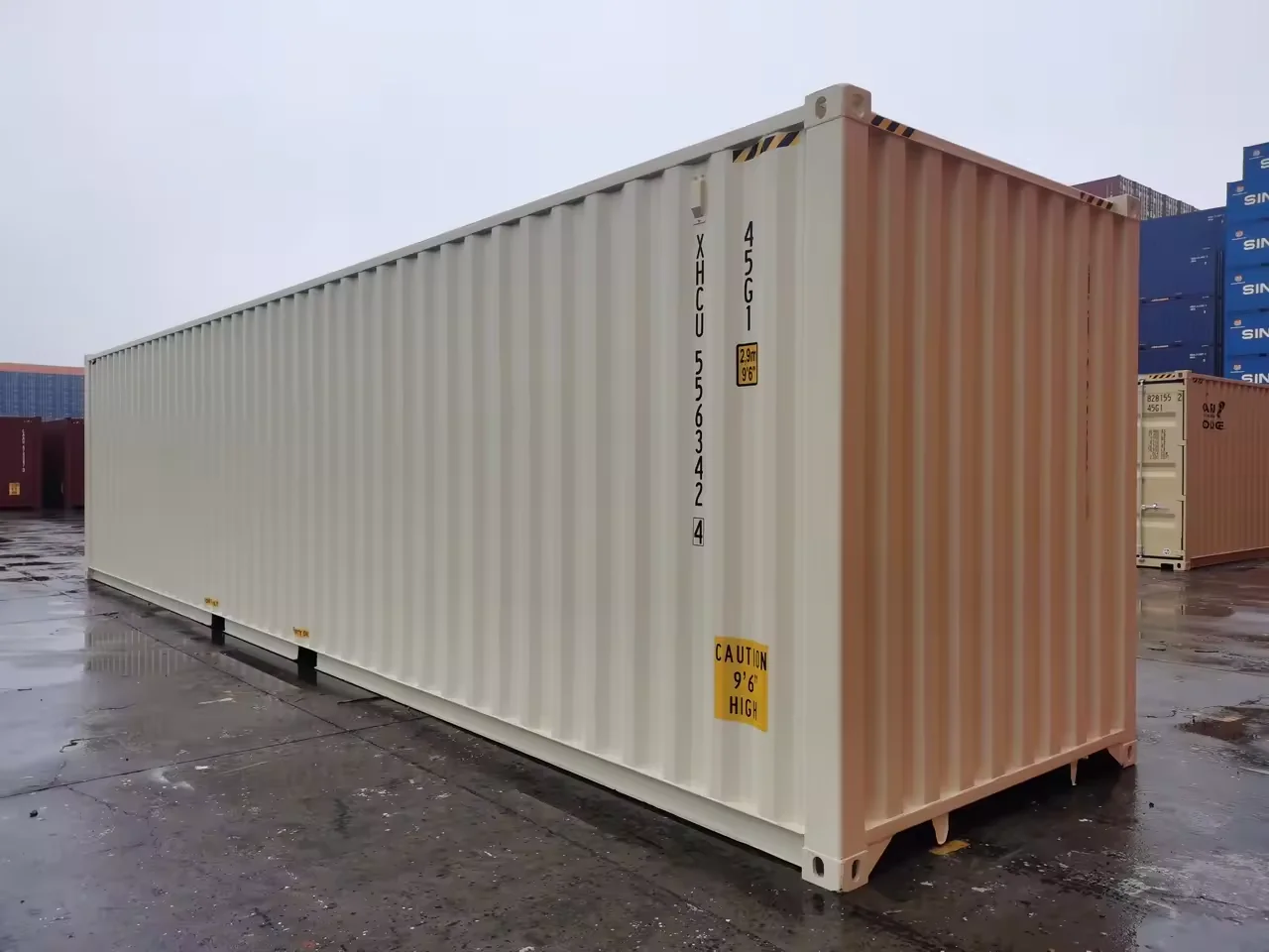 Classic Design Custom Logo 40HC High Cube Big Capacity Storage Shipping Container view 3