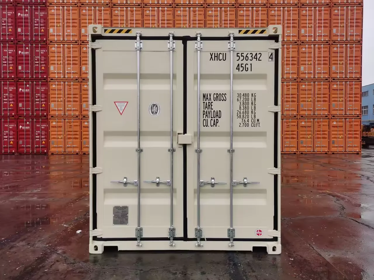 Classic Design Custom Logo 40HC High Cube Big Capacity Storage Shipping Container view 4