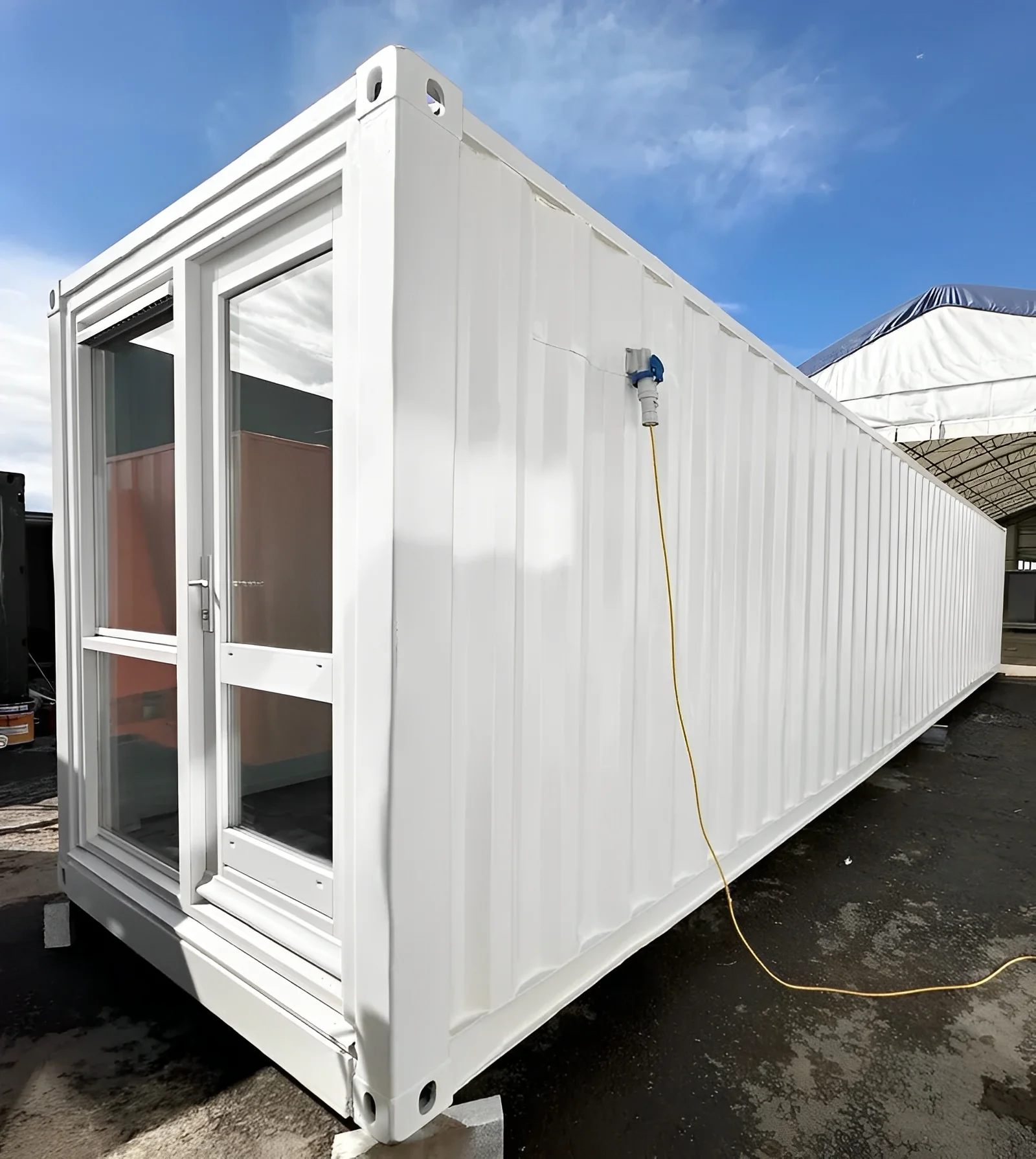Converted 40ft Shipping Container | Open Plan Office | Portable Container Building view 2